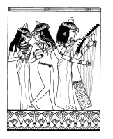 Een kleurplaat van  het oude egypte